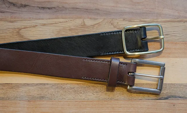Handmade leather belts
