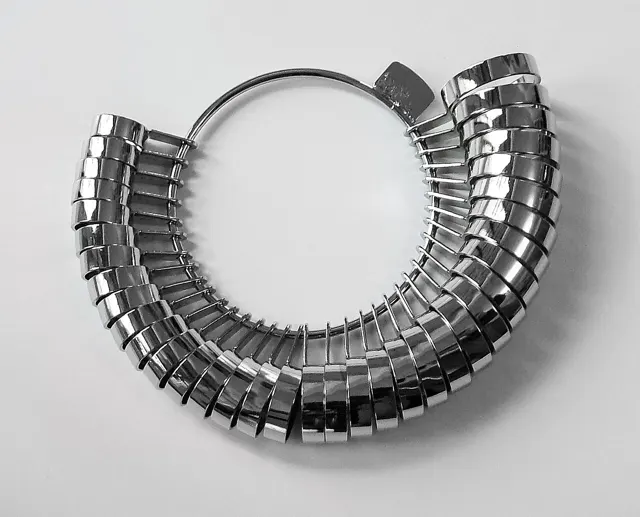 Metal ring sizer set used to measure ring size